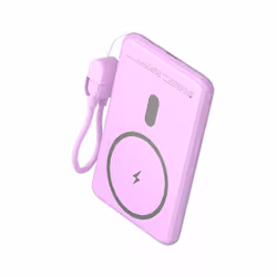 Leotec LEPOWW20W5P batteria portatile Polimeri di litio (LiPo) 5000 mAh Carica wireless Rosa - Vista aggiuntiva 4