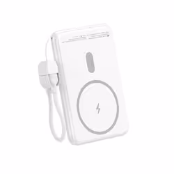 Leotec LEPOWW20W5W batteria portatile Polimeri di litio (LiPo) 5000 mAh Carica wireless Bianco - Vista aggiuntiva 2