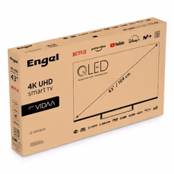 Engel LE4395QLED TV 43" 4K Ultra HD Nero 280 cd/m² - Vista aggiuntiva 7