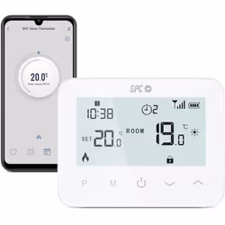 SPC Vesta Thermostat – Termostato riscaldamento WiFi per caldaia a gas, controllo intelligente tramite app, compatibile con A ...