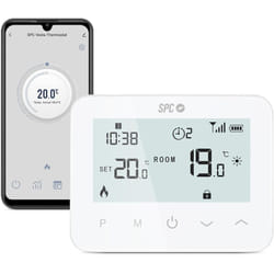 SPC - Vesta Thermostat – Termostato riscaldamento WiFi per caldaia a gas, controllo intelligente tramite app, compatibile con Alexa/Google,