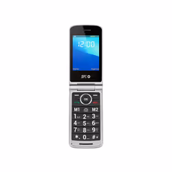 SPC Prince 4G, A conchiglia, SIM singola, 7,11 cm (2.8"), 0,3 MP, 1600 mAh, Nero, Argento