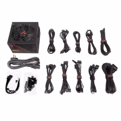 ABYSM Morpheo GX5 1000W alimentatore per computer 20+4 pin ATX ATX Nero, Rosso - Vista aggiuntiva 7