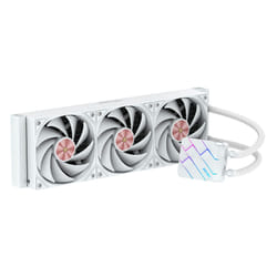 ABYSM Oceanic LCD 360 ARGB Processore Raffreddatore di liquidi tutto in uno 12 cm Bianco 1 pz