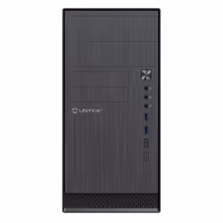 UNYKAch AERO C12 V2, Micro Tower, PC, Nero, micro ATX, Acrilonitrile butadiene stirene (ABS), Metallo, SGCC, Casa/ufficio