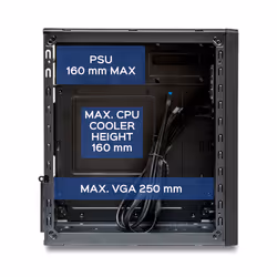 UNYKAch Numen 300 Pro Micro Tower Nero, Rosso - Vista aggiuntiva 8
