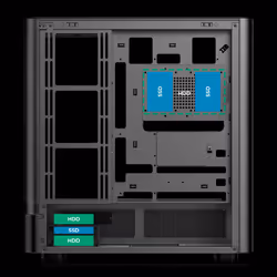 ABYSM AB123801 computer case Midi Tower Nero - Vista aggiuntiva 6
