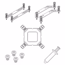 UNYKAch UNYCOOL H41 ARGB Processore Raffreddatore d'aria 12 cm Nero, Bianco 1 pz - Vista aggiuntiva 6