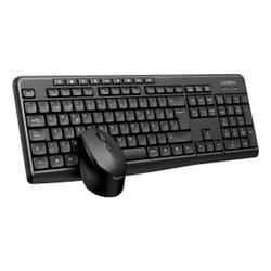 CoolBox COO-KTR-03W tastiera Mouse incluso Casa/ufficio RF Wireless QWERTY Spagnolo Nero