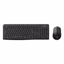 CoolBox COO-KTR-03W tastiera Mouse incluso Casa/ufficio RF Wireless QWERTY Spagnolo Nero - Vista aggiuntiva 2