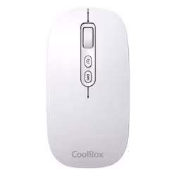CoolBox W02, Ambidestro, Ottico, RF senza fili + Bluetooth, 1600 DPI, Bianco