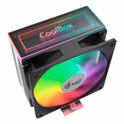 CoolBox Infinite Air 120 Processore Raffreddatore d'aria 12 cm Alluminio, Nero 1 pz - Vista aggiuntiva 2
