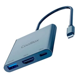 CoolBox miniDOCK C31 Cablato USB 3.2 Gen 1 (3.1 Gen 1) Type-C Grigio