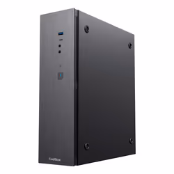 CoolBox PC micro ATX T370 Slim Basso profilo (Slimline - stilizzato) Nero 300 W - Vista aggiuntiva 2