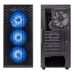 CoolBox PC Gaming GA300 Grid Line Midi Tower Nero - Vista aggiuntiva 3