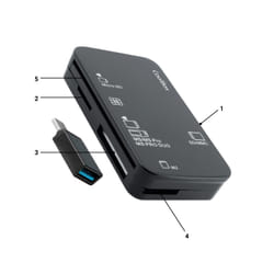 CoolBox COO-CRE-4AC lettore di schede USB Nero