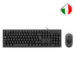 CoolBox KIT TASTIERA+MOUSE USB ITALIANO A MEMBRANA+OTTICO 1000 DPI RESISTENTE AGLI SCHIZZI