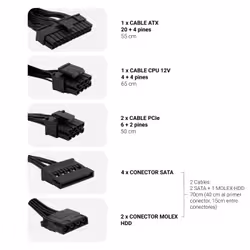 CoolBox COO-FAPW3-550 alimentatore per computer 550 W Nero - Vista aggiuntiva 2