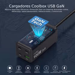 CoolBox COO-CUP-100C3AB Caricabatterie per dispositivi mobili Monitor video per bambino, Regolabarba, Dittafono, Videocamera, Fotocamera, Lettore e-book, Torce elettriche, GPS, Controller per videogiochi, Auricolare, Cuffie, Display montato su testa, Fotocamera istantanea, IP Phone, Epilazione a luce pulsata, MP3, MP4, PDA, Altro, Computer portatile, Netbook, Navigatore, Mouse, Trasmettitore mobile, Telefono cellulare, Computer portatile, Microfono, Terminale POS, Stampante portatile, Radio, Telecomando, Indossabili, Telefono, Orologio intelligente, Smartphone, Radio a due vie, Universale, Tablet, Console portatile, Scanner Nero USB Ricarica rapida - Vista aggiuntiva 6