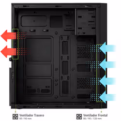 CoolBox COO-PCA780-1 computer case Midi Tower Nero 500 W - Vista aggiuntiva 4