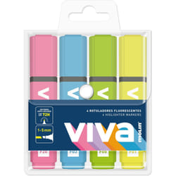 Molin RTF240-04W evidenziatore 4 pz Blu, Verde, Rosa, Giallo