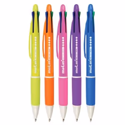 Molin BMC120-25, Fermaglio, Penna a sfera retrattile a clip, Nero, Blu, Verde, Rosso, 25 pz, Fine