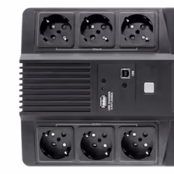CoolBox Scudo 3 LCD 800VA gruppo di continuità (UPS) A linea interattiva 0,8 kVA 480 W 6 presa(e) AC - Vista aggiuntiva 5