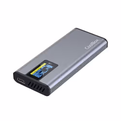 CoolBox COO-MCM-M2F, Box esterno SSD, M.2, Serial ATA III, Collegamento del dispositivo USB, Grigio