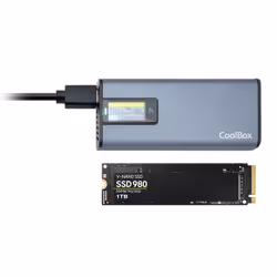 CoolBox COO-MCM-M2F contenitore di unità di archiviazione Box esterno SSD Grigio M.2