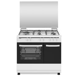 Vitrokitchen Elegance 90×60 Cucina Gas a gas Nero, Bianco