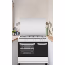 Vitrokitchen Elegance 90×60 Cucina Gas a gas Nero, Bianco - Vista aggiuntiva 2