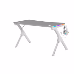 Mars Gaming MGD140RGBW scrivania per computer Grigio, Bianco - Vista aggiuntiva 2