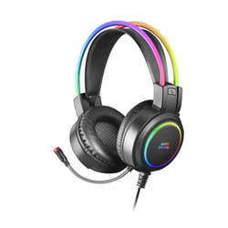 Mars Gaming MHRGB cuffia e auricolare Cablato A Padiglione USB tipo A Nero