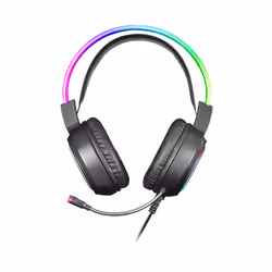 Mars Gaming MHRGB cuffia e auricolare Cablato A Padiglione USB tipo A Nero