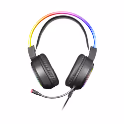 Mars Gaming MHRGB cuffia e auricolare Cablato A Padiglione USB tipo A Nero - Vista aggiuntiva 4