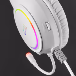Mars Gaming MHRGBW cuffia e auricolare Cablato A Padiglione USB tipo A Bianco - Vista aggiuntiva 4
