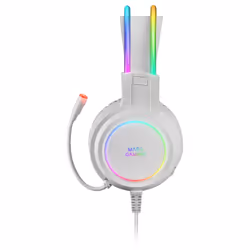Mars Gaming MHRGBW cuffia e auricolare Cablato A Padiglione USB tipo A Bianco - Vista aggiuntiva 5