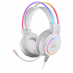 Mars Gaming MHRGBW cuffia e auricolare Cablato A Padiglione USB tipo A Bianco - Vista aggiuntiva 6