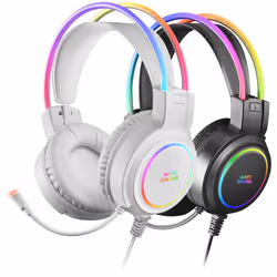 Mars Gaming MHRGBW cuffia e auricolare Cablato A Padiglione USB tipo A Bianco - Vista aggiuntiva 7