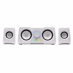 Mars Gaming MS22W, 2.2 canali, Cablato, 35 W, 20 - 20000 Hz, 4 Ω, Bianco