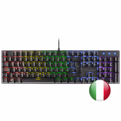Mars Gaming MK422, Full-size (100%), Cablato, USB, Interruttore a chiave meccanica, LED RGB, Nero