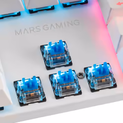 Mars Gaming MK422 tastiera USB AZERTY Francese Bianco - Vista aggiuntiva 5