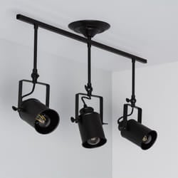 Efectoled - Lampada da Soffitto Metallo 3 Faretti Kijiko Nero
