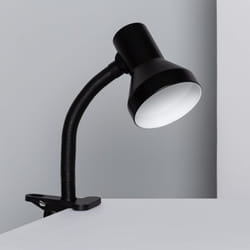 Efectoled - Flexo da Tavolo in Metallo con Pinza Eret Nero