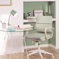 Efectoled - Flexo da Tavolo in Metallo con Pinza Delavan Verde Celadon