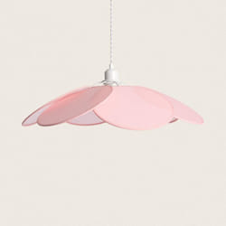 Lampada Sospensione in tessuto Kabuki Rosa