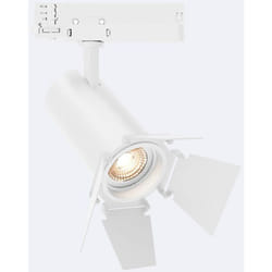 Efectoled - Faretto led Fasano Bianco 20W Cinema Regolabile per Binario Trifase Bianco Caldo 2700K