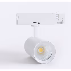 Il Faretto LED per Binario Trifase 40W Carlo No Flicker Bianco è perfetto come luce d'accento in qualsiasi sistema di illumin ...