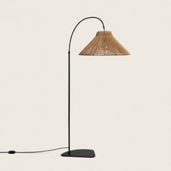 Efectoled - Lampada da Terra per Esterni Metallo e Corda Montreal Naturale