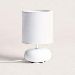 Efectoled - Lampada da Tavolo Ceramica Ava Bianco